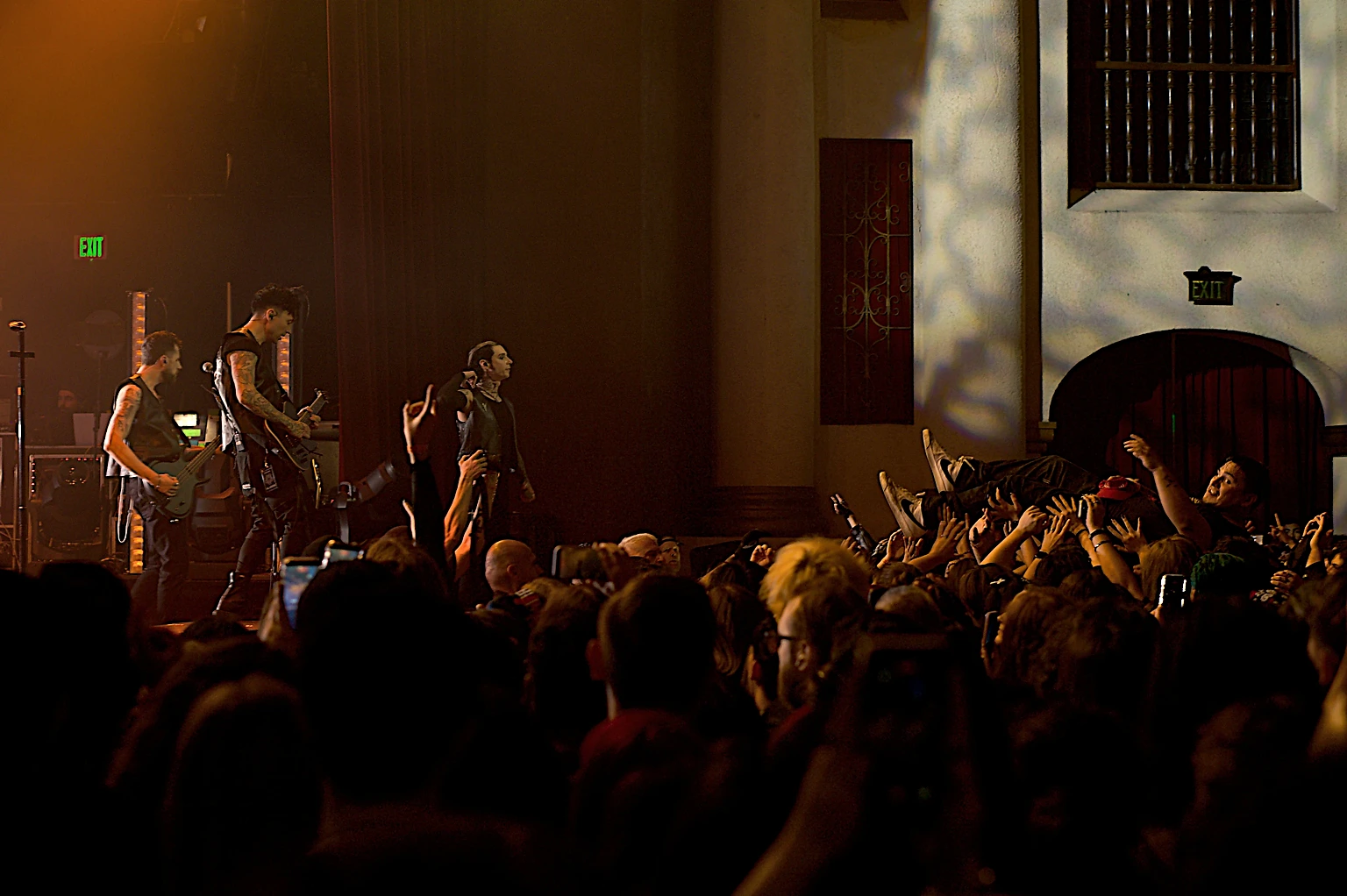 Black Veil Brides 2026 North American tour kickoff at the Riverside Municipal Auditorium with From Ashes to New, TX2, and As December Falls.