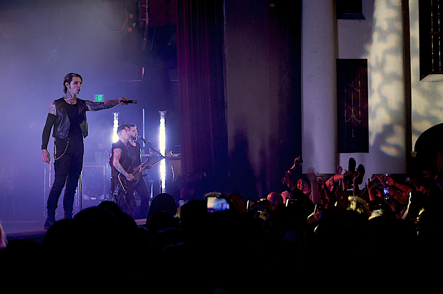 Black Veil Brides 2026 North American tour kickoff at the Riverside Municipal Auditorium with From Ashes to New, TX2, and As December Falls.