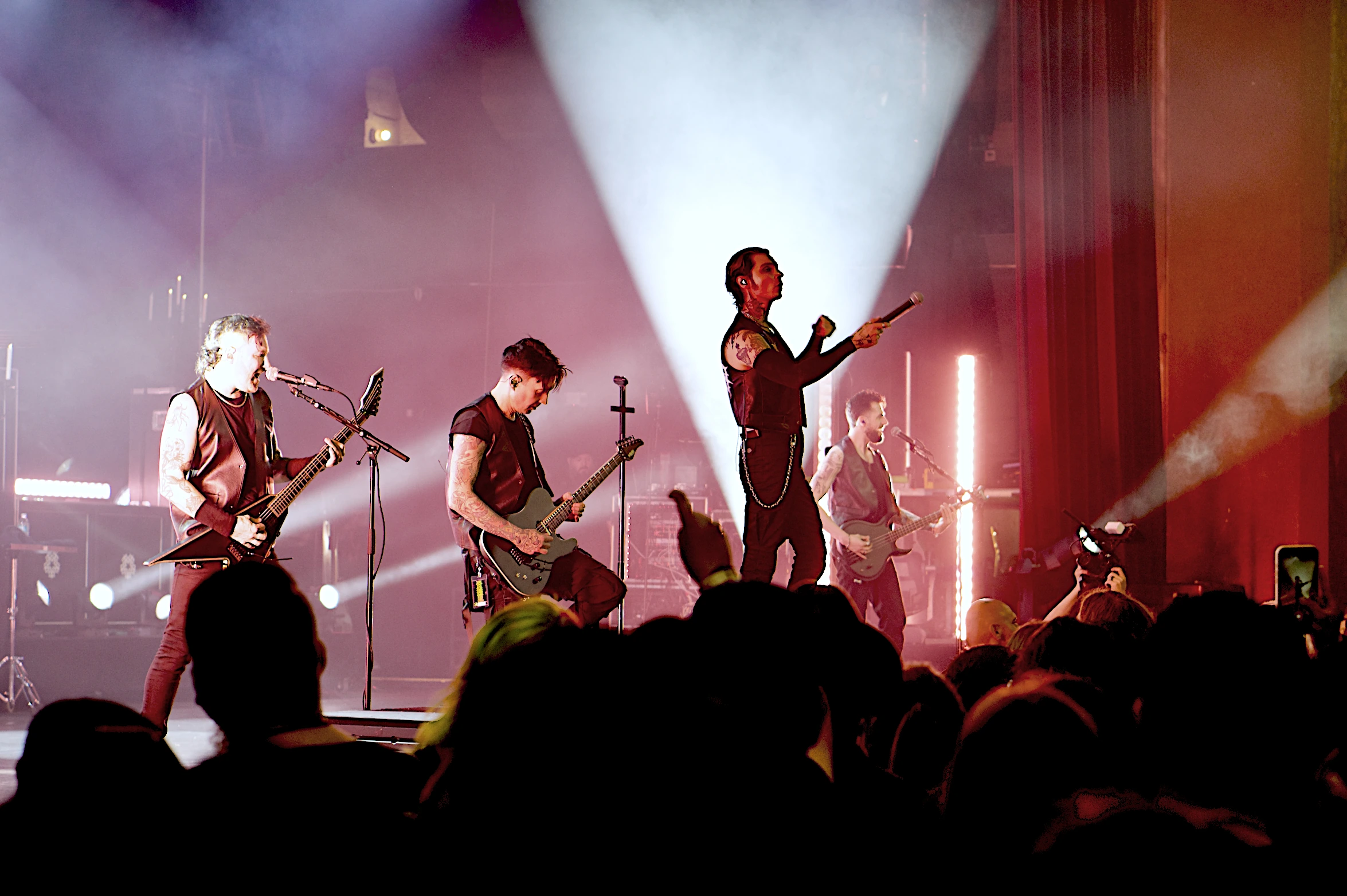 Black Veil Brides 2026 North American tour kickoff at the Riverside Municipal Auditorium with From Ashes to New, TX2, and As December Falls.
