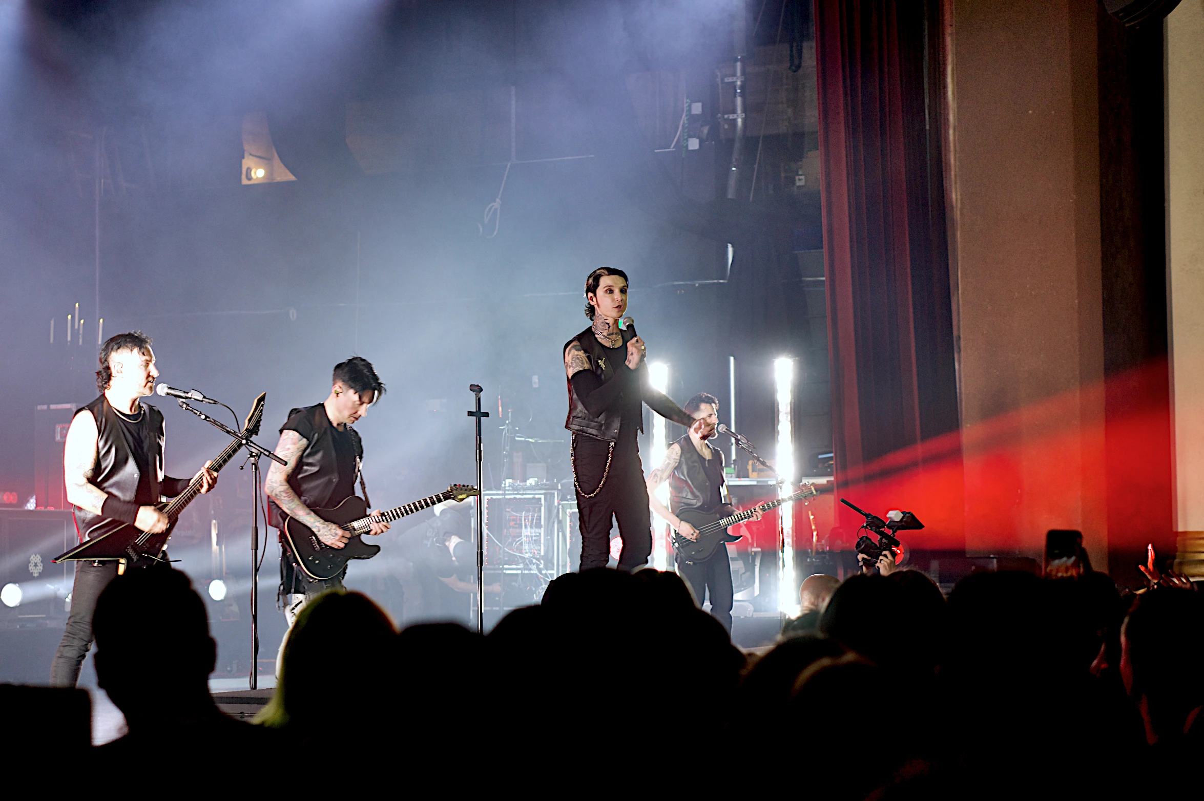 Black Veil Brides 2026 North American tour kickoff at the Riverside Municipal Auditorium with From Ashes to New, TX2, and As December Falls.