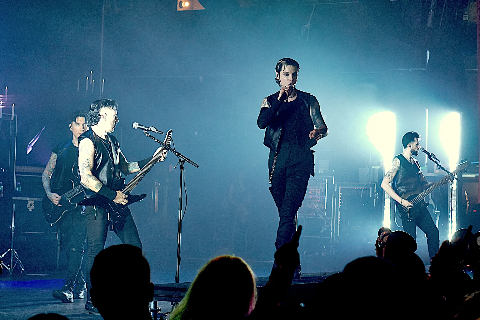 Black Veil Brides 2026 North American tour kickoff at the Riverside Municipal Auditorium with From Ashes to New, TX2, and As December Falls.