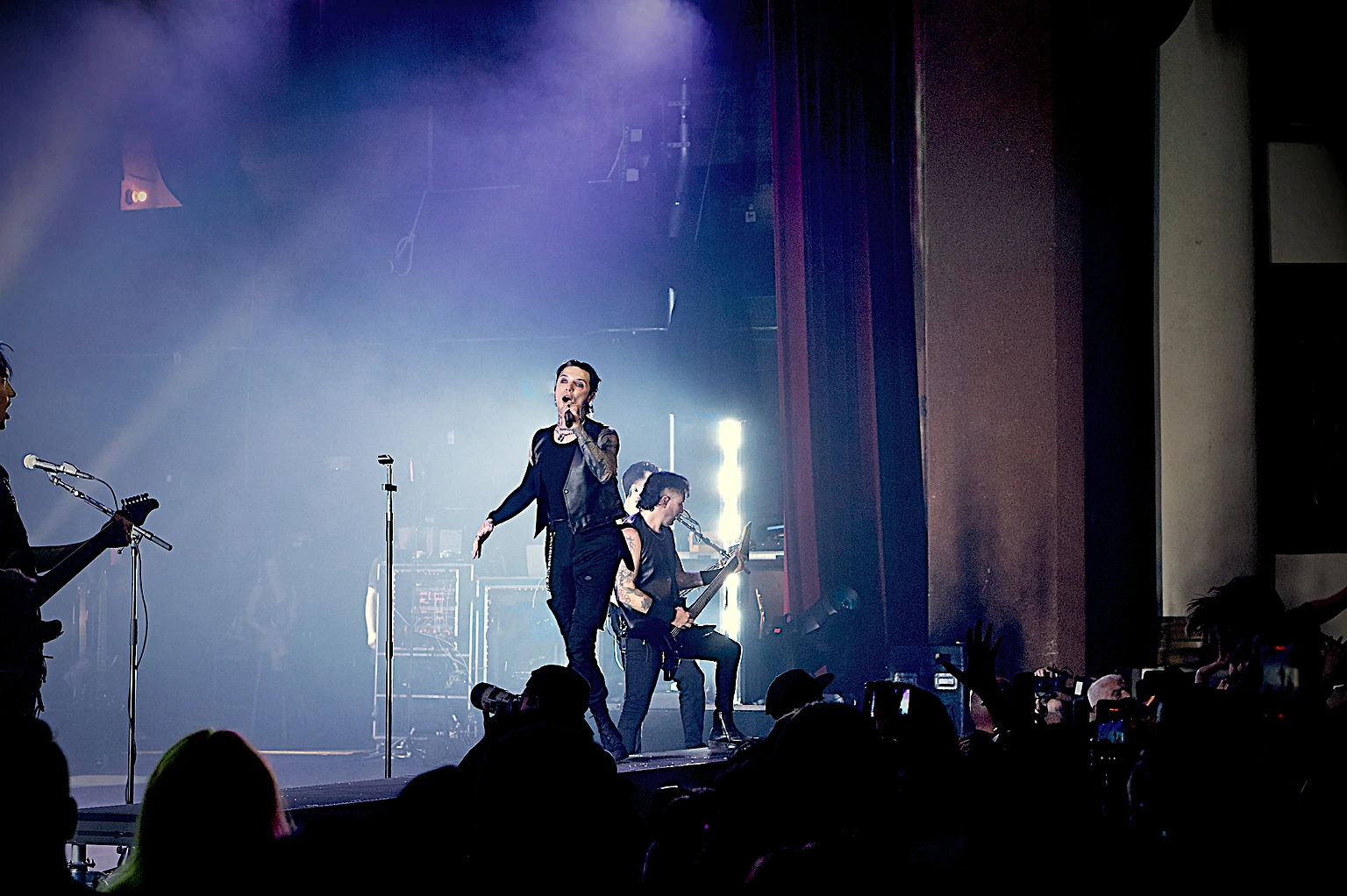 Black Veil Brides 2026 North American tour kickoff at the Riverside Municipal Auditorium with From Ashes to New, TX2, and As December Falls.