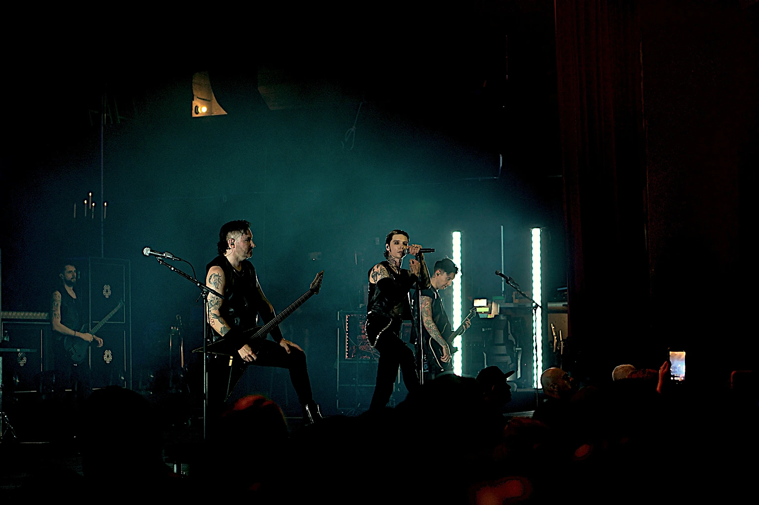 Black Veil Brides 2026 North American tour kickoff at the Riverside Municipal Auditorium with From Ashes to New, TX2, and As December Falls.