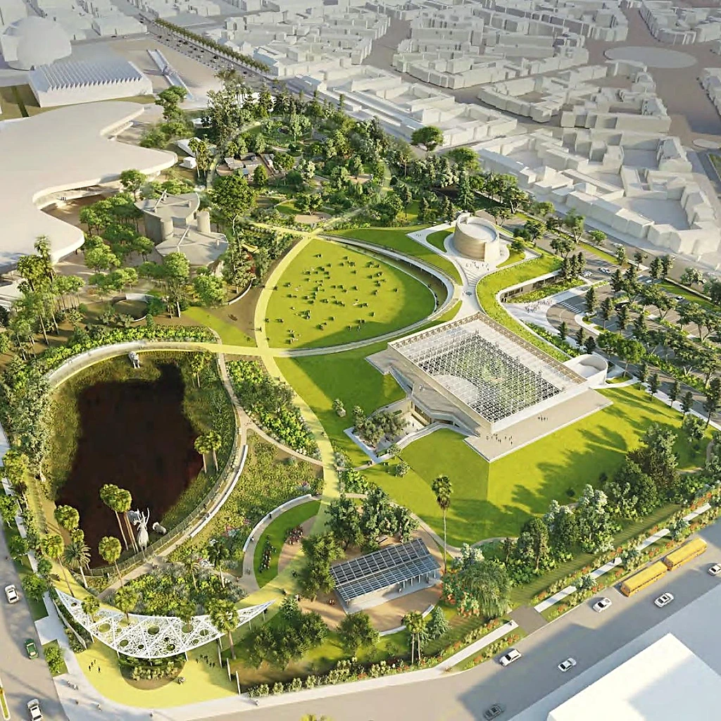 La Brea Tar Pits asphalt seep and grounds in 2025