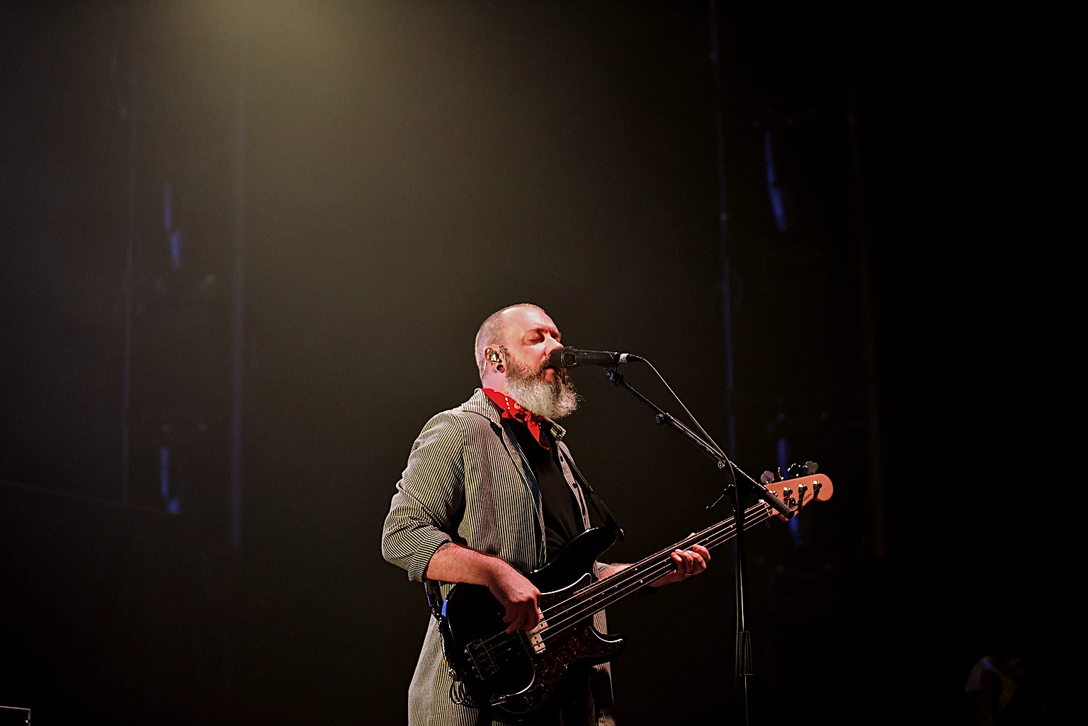 Hoobastank bassist singing backing vocals at Toyota Arena, Ontario